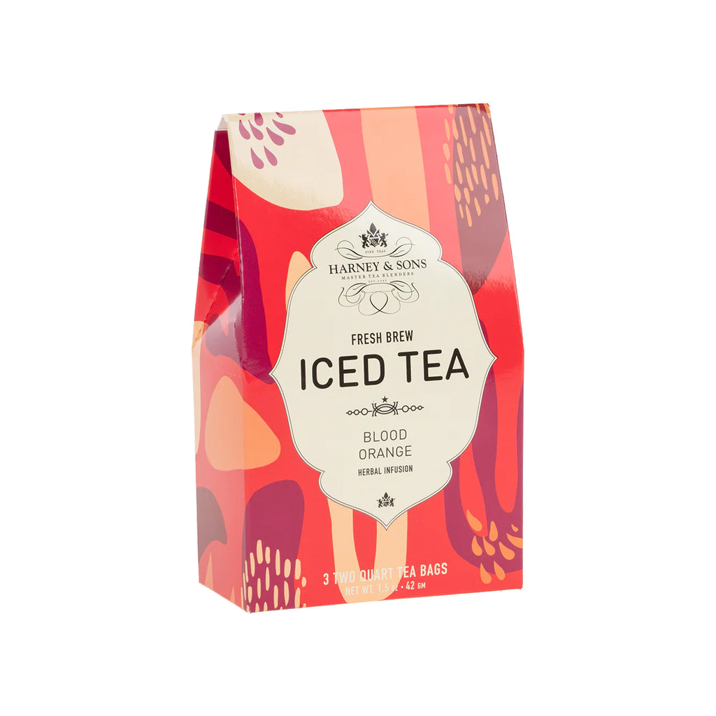 Blood Orange Fresh Brew Iced Tea, Box of 3 Tea Pouches – Harney and ...