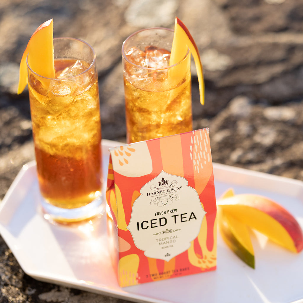 Peach Fresh Brew Iced Tea, Box of 3 Tea Pouches – Harney and Sons Fine ...