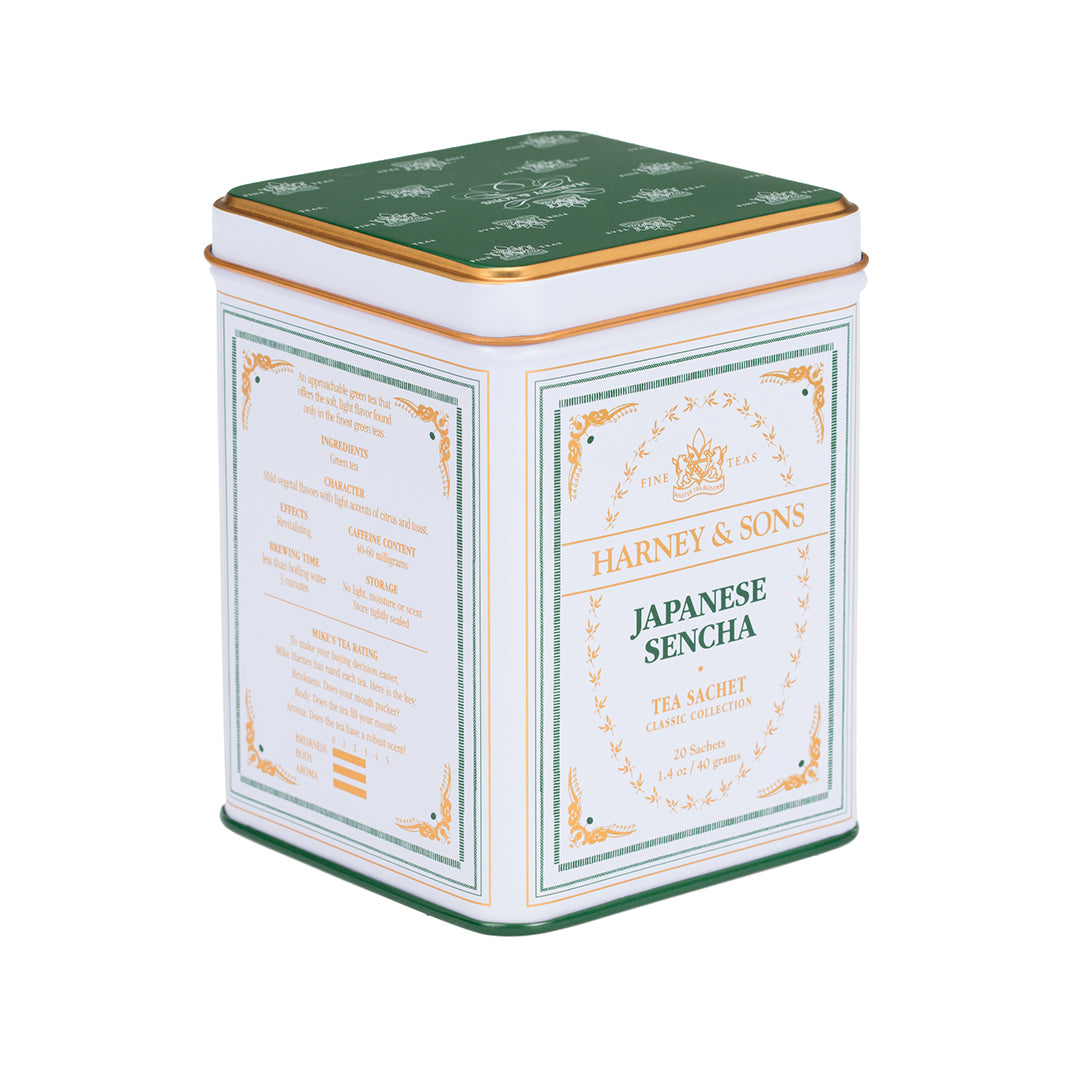 Japanese Sencha, Classic Tin of 20 Sachets