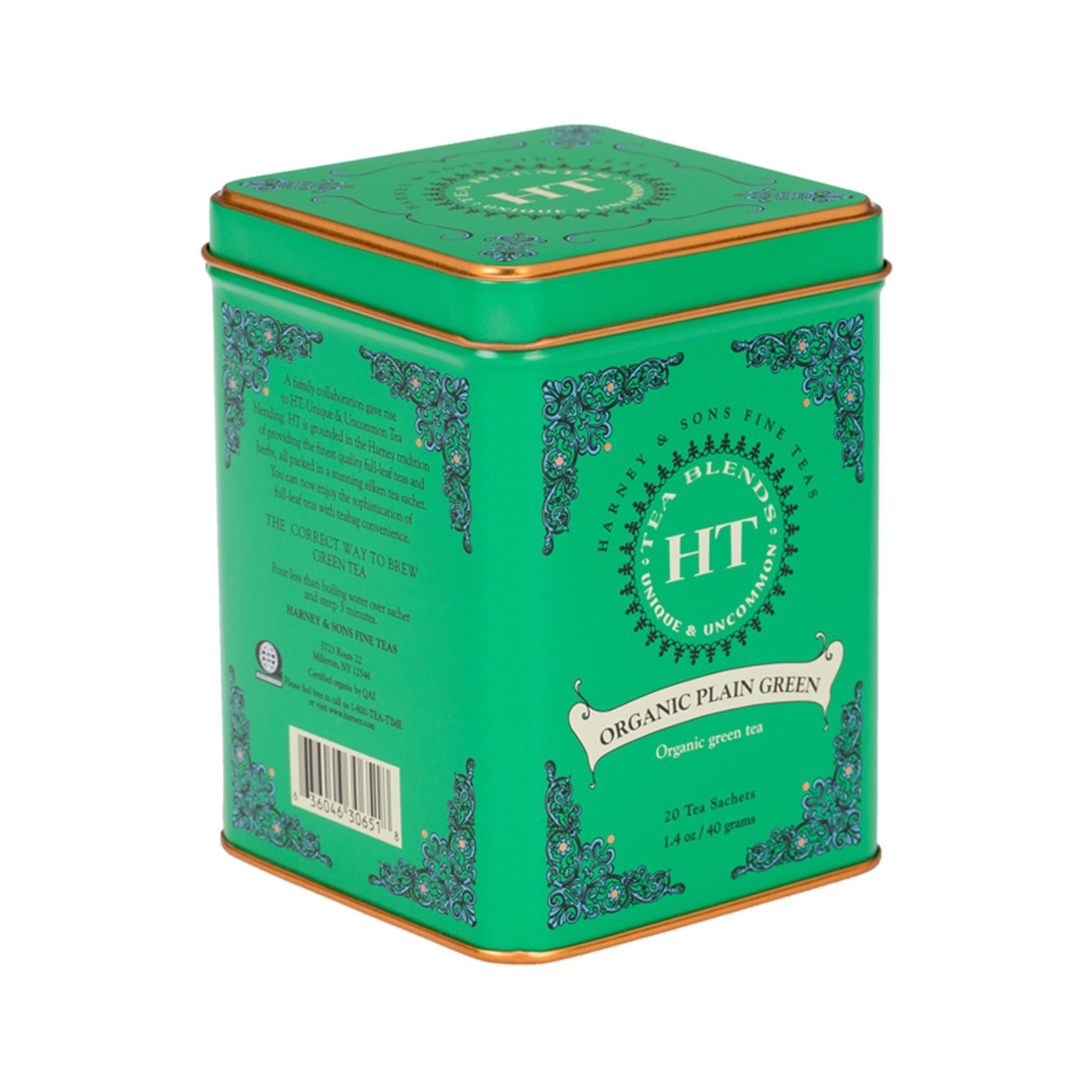 [STILL GOOD] Organic Plain Green, HT Tin of 20 Sachets