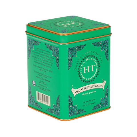 [STILL GOOD] Organic Plain Green, HT Tin of 20 Sachets
