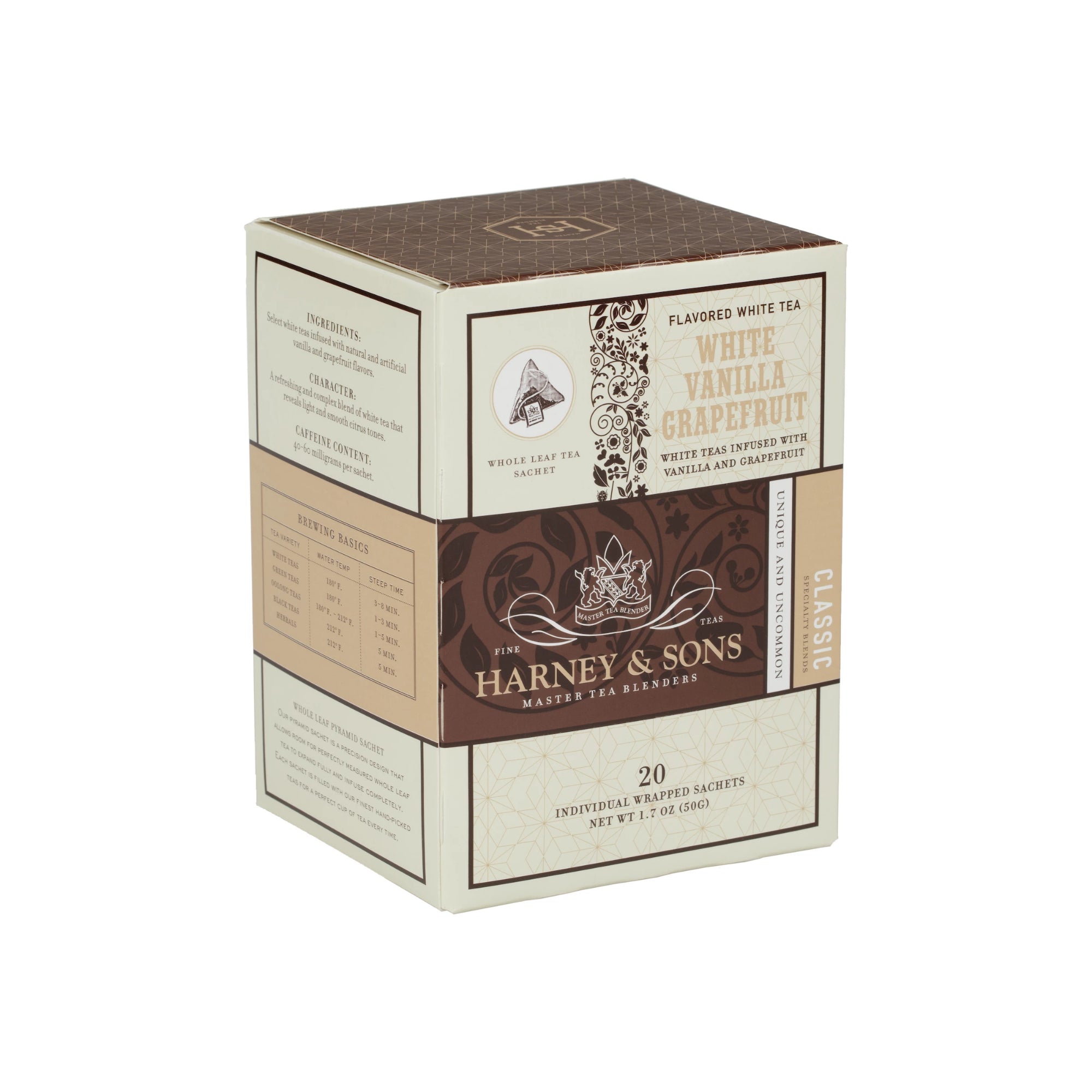 [CLEARANCE SALE] White Vanilla Grapefruit, Box of 20 Individually Wrapped Sachets
